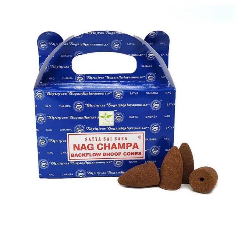 INCENSO CONE NAG CHAMPA BACK FLOW DHOOP